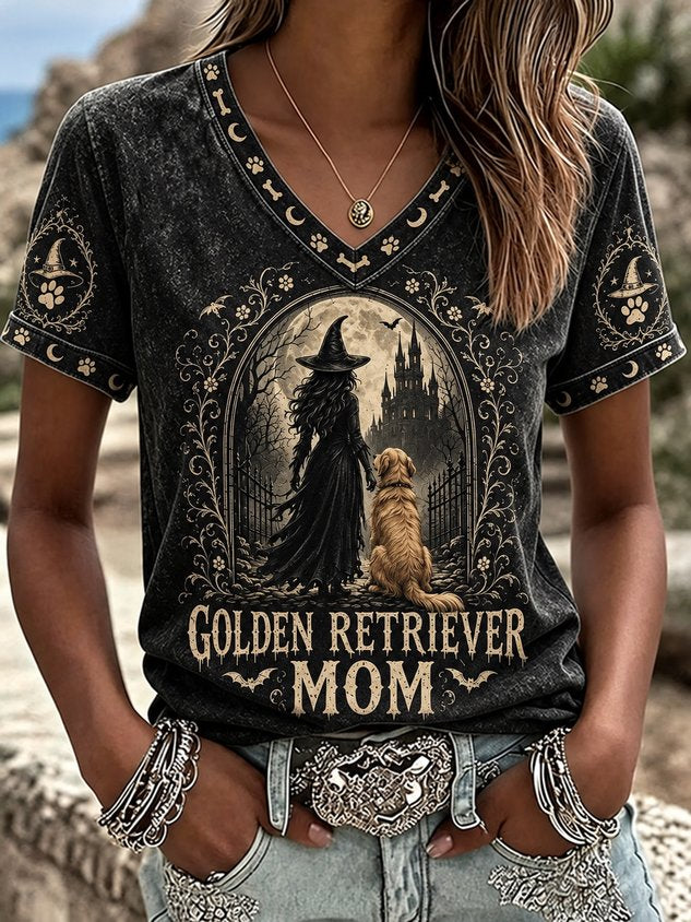 Vintage Text Letters Crew Neck Short Sleeve T-shirt