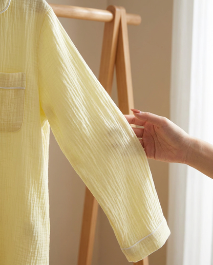 The Long Sleeve - 100% Muslin Cotton Pajama