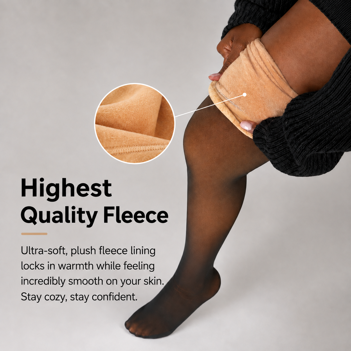 High-Waisted One-Seam Fleece-Lined Leggings