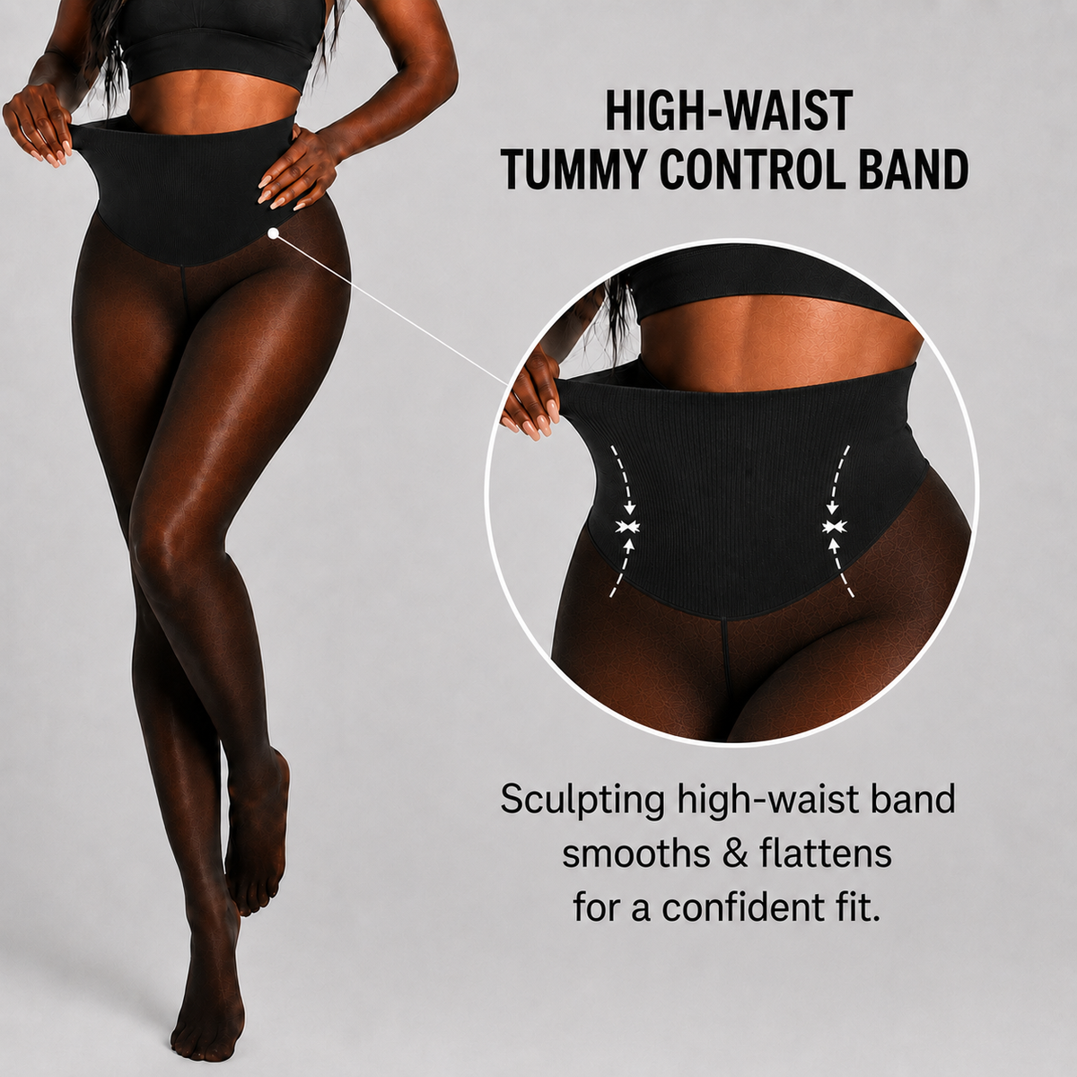 High-Waisted One-Seam Fleece-Lined Leggings